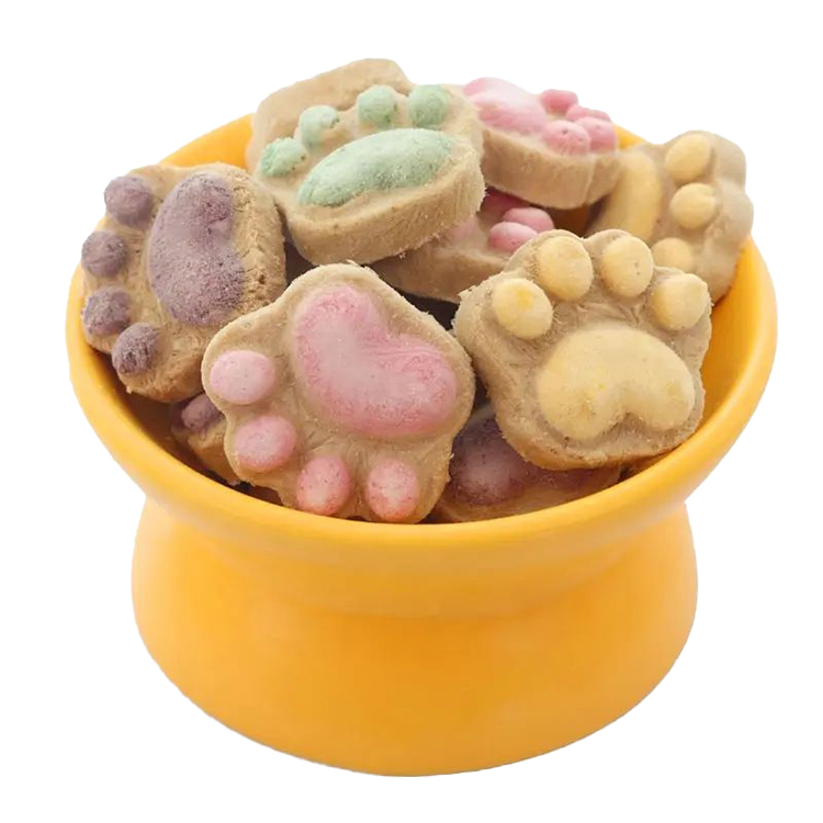 Freeze-dried colorful cat claws